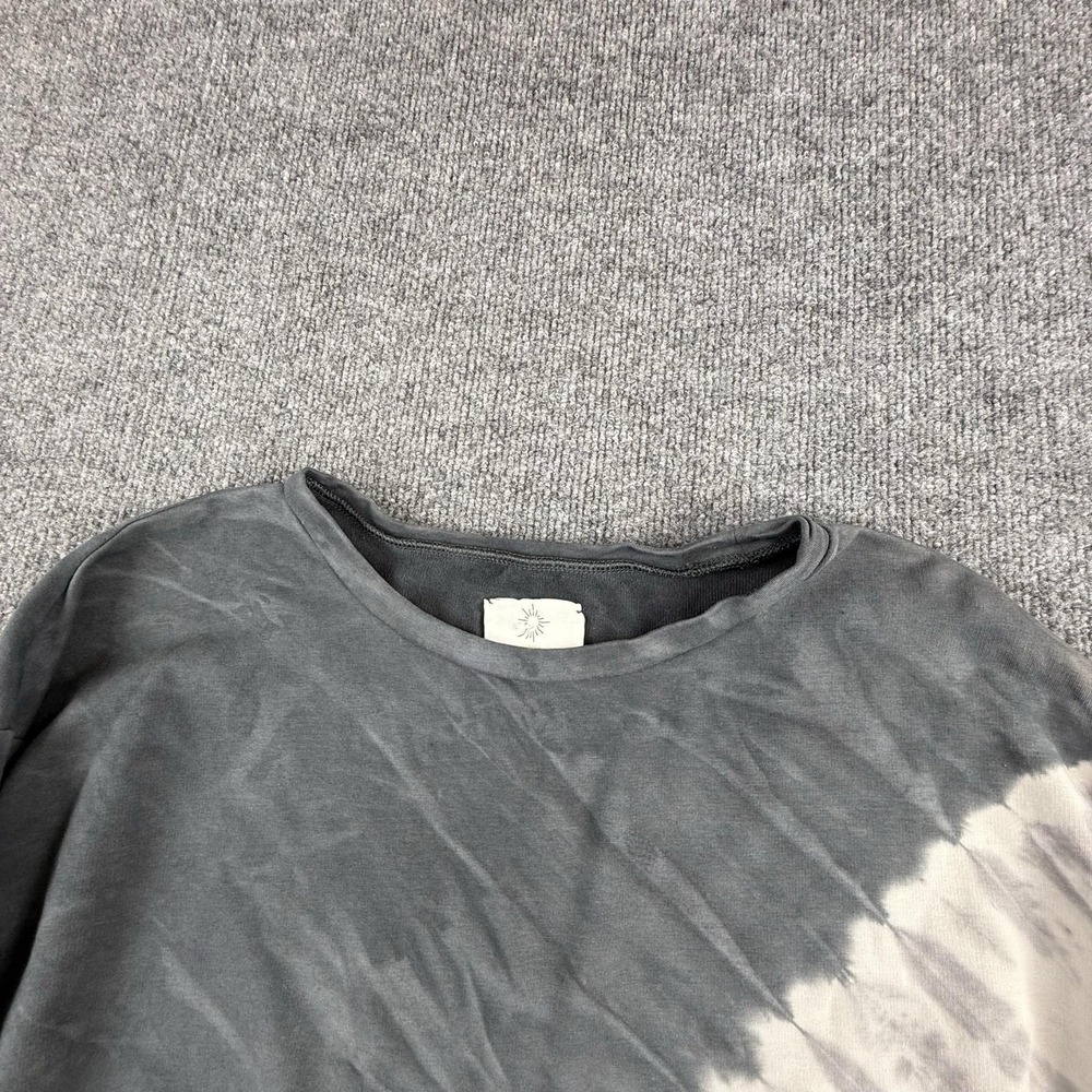 OFFLINE By Aerie Sweatshirt Womens Large Gray Tie Dye Colorblock Crew Pullover - Picture 4 of 10